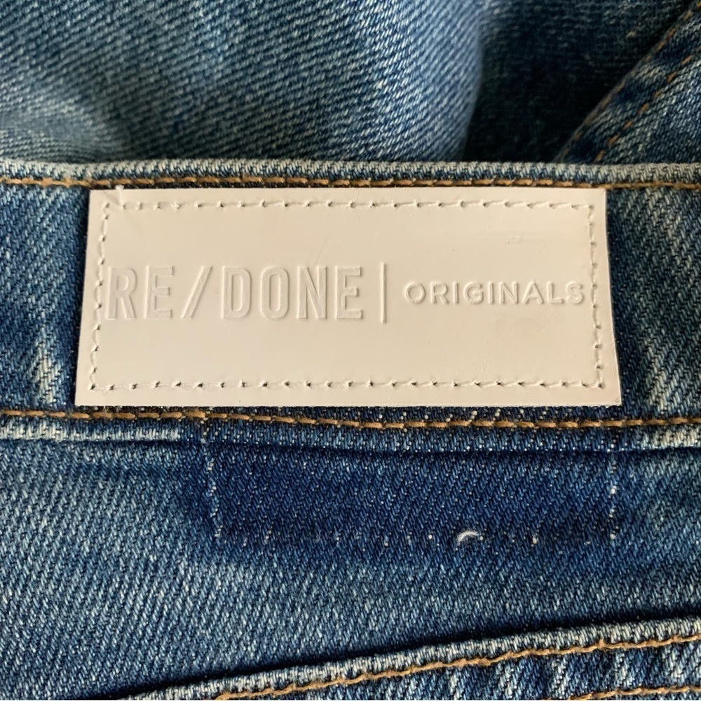 RE/DONE Originals Ultra High Rise Mid 70’s Button Fly Size 26 *Sample Pair* - Picture 8 of 15